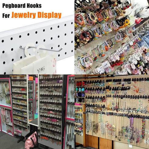 Pegboard Hooks Pegboard Accessories,4 inch,Pegboard Organizer Kit for Garage Organization,Tool Storage, 25 Pack...