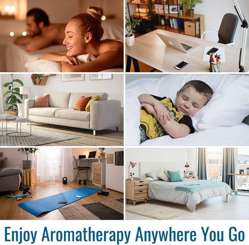 HealthSmart Essential Oil Diffuser, Cool Mist Humidifier and Aromatherapy Diffuser with 150ML Tank Ideal for Small Rooms, Adjustable Timer and Mis...