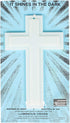 Large Luminous White Cross White 6 x 10 Plastic Glow in the Dark Wall Plaque...