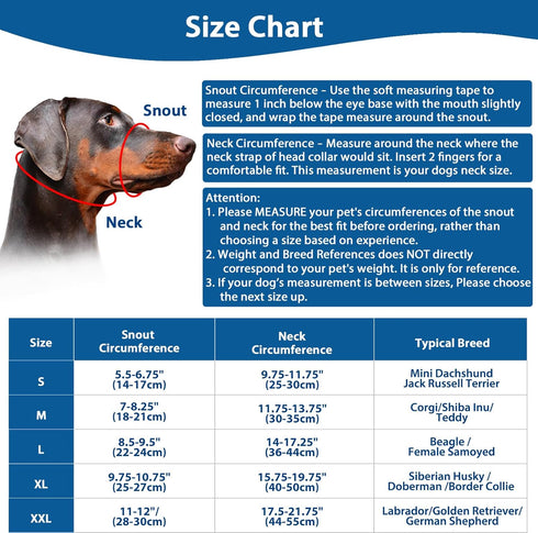 BARKLESS Soft Dog Head Collar, No Pull Training Tool for Small Medium Large Dogs on Walks, Gentle Training Collar and Control for Heavy Pullers, i...