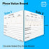 SCRIBBLEDO Place Value Board 9" x 12" Double Sided Dry Erase Boards for Kids for Teaching Place Values from Billions to Decimal Numbers Math Manip...