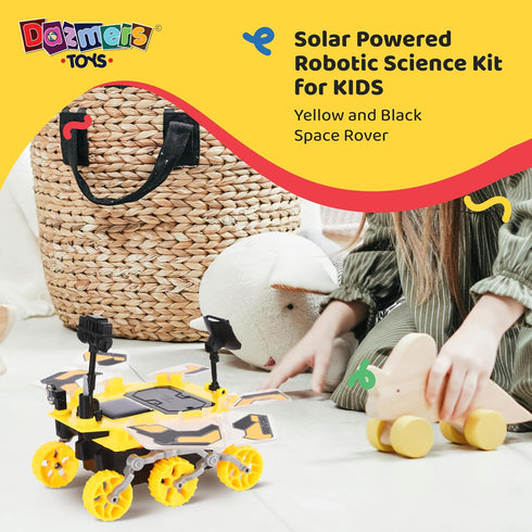 Dazmers Solar Robot Kit - Space Rover STEM Building Toys - Kids DIY Solar Power Robot Car with Gears, Screws, Solar Panels - Explore Solar Energy ...