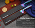 WELLSTAR Knife Edge Guards Set, 2 Piece Universal Blade Covers, BPA Free ABS Protective Blade Sheaths, Non-Scratch Felt Lining Kitchen Knives Cove...