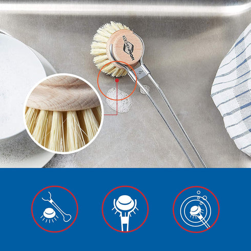 2-Pack Replacement Brush Refill for Classic Dish Washing Brush...