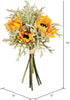 Vickerman Everyday Artificial Yellow Sunflower Succulent Bouquet 14" Long - Premium Faux Floral Decor for Wedding or Everyday Arrangements - Maint...
