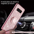 for Galaxy Note 8 Phone Case with Ring Stand Lanyard Strap Drop Protection Shockproof 2-Layer Protective Cover Cute Bling Glitter Girls Women Case...