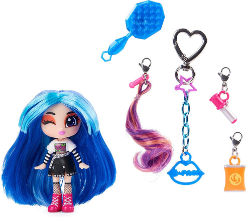 Luscious Locks Frank E-Girl Collectible Doll with Removable Hair Extension and Doll Accessories, 3.5-inch, Kids Toys for Girls Ages 5 and up...