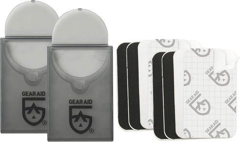 GEAR AID Tenacious Tape Mini Patches to Repair Jackets, Tents and Rain Gear, Black and Clear, 1.5” x 2.5”, 2 Pack...