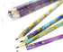 Channie's No. 2 HB 4 Gold Leaf Pencils Set of 12 - Fun Wooden Pencils with Colorful Abstract Patterns - Cute Desk Accessories...