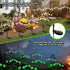 Outdoor Halloween Decorations Solar Grimace Pathway Lights,2PACK 12LED Scary Nightmare Swaying Firefly Lights Waterproof Solar Halloween Lights fo...