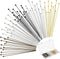 Waydress 500 Pcs 2 Inch Eye Pins for Jewelry Making Flat Head Pins 50 mm Brass Jewelry Making Supplies with Balls Earring Findings for Craft Brace...