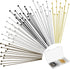 Waydress 500 Pcs 2 Inch Eye Pins for Jewelry Making Flat Head Pins 50 mm Brass Jewelry Making Supplies with Balls Earring Findings for Craft Brace...