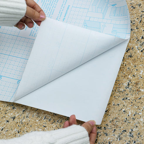 Granite Contact Paper Glossy Surface Brown Marble Contact Paper Thicken Waterproof Film Contact Paper Self Adhesive Granite Look Contact Paper for...