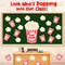 Glenmal 70 Pcs Popcorn Stickers Popcorn Accents with 6 Marking Pens Popcorn Box Back to School Classroom Bulletin Border Decoration for Class Blac...