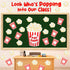Glenmal 70 Pcs Popcorn Stickers Popcorn Accents with 6 Marking Pens Popcorn Box Back to School Classroom Bulletin Border Decoration for Class Blac...