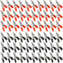 Glarks 60Pcs 53MM Insulated Alligator Clip Clamp Assortment Kit, Red Black Electrical Test Clamps with Plastic Hands for Electrical Testing...