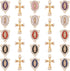 36 Pieces Rosary Kits Cross and Center Medal Charms Metal Crystal Rhinestone Virgen De Guadalupe Charms Crucifix Pendant for Diy Jewelry Making Su...