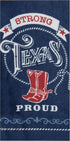 3 Texas Themed Decorative Cotton Kitchen Towels Set with White, Blue and Red Print | 2 Flour Sack and 1 Terry Towel for Dish and Hand Drying | By ...