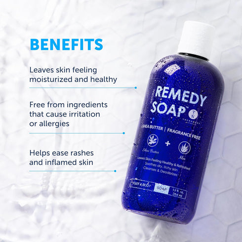Truremedy Naturals Shea Butter Fragrance-Free Body Wash - Body Wash That Moisturizes - Shea Butter Fragrance-Free Body Wash (1 pk, 12 oz)...
