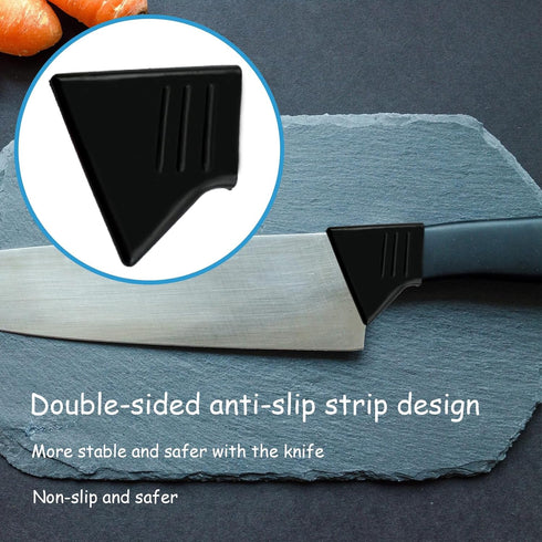 10pcs Household Knife Back Protector Universal Hand Guard Knife Back Kitchen Hand Guard Universal Meat Cutting Tool Blade Finger Hand Guards Silic...