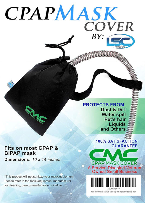 CPAP Mask Cover – Protective Storage Bag with Strap – Keeps Mask Clean & Dust Free – Portable Travel & Home Storage Solution...