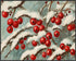 Posterizer 1 pcs-berries in snowy winter scene-oil painting style -4-Landscape & Nature Art-GIft for Men Women Teens-Living Room Bedroom Decor- un...