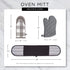 DII Double Strip Chef Kitchen Cooking & Baking Collection, Double Oven Mitt, 35x7.5, Mineral Gray...