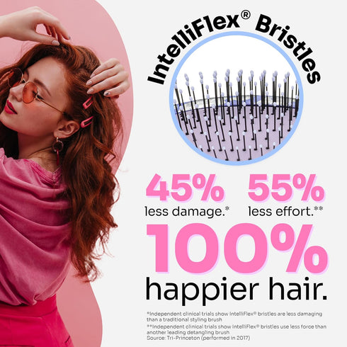 Wet Brush Original Detangling Brush, Lavender (Electric Forest) - Detangler Brush with Soft & Flexible Bristles - Detangling Brush for Curly Hair ...