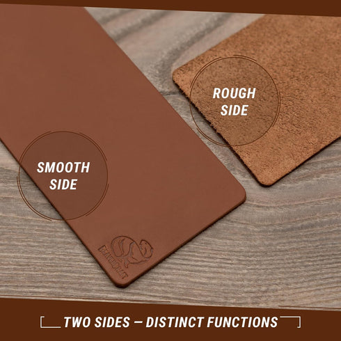 BeaverCraft Stropping Leather Strop for Knife Sharpening Strop LS2P1 - Knife Stropping Kit 3 x 8 IN - Knives Sharpener with Honing Strop Polishing...