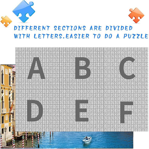 MammyGol Jigsaw Puzzles 1000 Pieces, for Adults Families (Water City Venice)...
