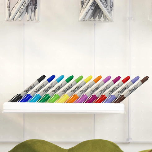 SHARPIE Brush Twin Permanent Markers, Brush Tip Marker and Ultra Fine Tip Marker, Assorted, 12 Count...