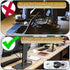 12 Pack 2 Inch Black Desk Grommet Kit Wire Cable Hole Cover Organizer Plastic Cover for Office Cord Management (Black)...