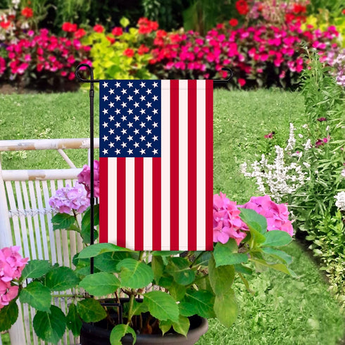 American Garden Flags 12x18inch Double Sided Home Decorative House Yard Decor Sign Outside Decorations Seasonal Outdoor Small Flag (USA-garden fla...