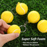 24 Pack Tennis Ball Yellow Keychains Mini Foam Tennis Ball Keychain Sport Keychains for Sports Party Favors, School Carnival Reward, Party Bag Gif...
