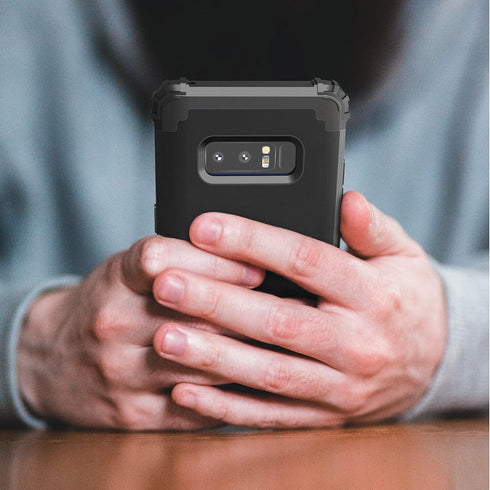IDweel for Galaxy Note 8 Case, 3 in 1 Shockproof Slim Hybrid Heavy Duty Protection Hard PC Cover Soft Silicone Rugged Bumper Full Body Case for fo...