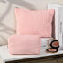 2 Pieces Corduroy Pink Makeup Bag Large Corduroy Cosmetic Bag Capacity Canvas Travel Toiletry Bag Organizer Cute Makeup Brushes Aesthetic Accessor...