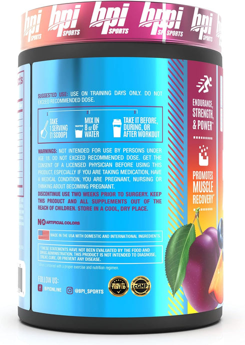 BPI Sports BCAA Powder - Best Aminos, Post Workout Recovery Drink with Glutamine, Branched Chain BCAAs Amino Acids, Hydration & Recovery, 25 Servi...
