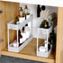 SPACEKEEPER Slim Rolling Storage Cart 4 Tier Bathroom Organizer Mobile Shelving Unit Storage Rolling Utility Cart Tower Rack for Kitchen Bathroom ...