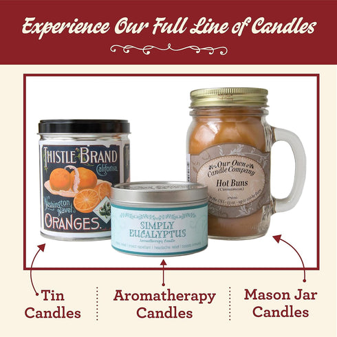 Our Own Candle Company, Strawberry Melon Scented Mason Jar Candle, 100 Hour Burn Time, Made in The USA - 13 Ounces...