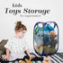 Handy Laundry Collapsible Mesh Foldable Hamper 14" x 14' x 24" Navy Blue...