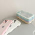 QLTYPRI Compatible with iPhone 13/iPhone 14(6.1 inch) Case, Cute Curly Wave Frame Clear Case for Girls Women, Transparent Soft Silicone TPU Bumper...