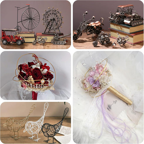 6Pcs Jewelry Pliers, Jewelry Making Tools Kit for Necklace, Bracelet, Earrings Making or Repairing, Include Nose Pliers, Wire Cutters, Crimping Pl...