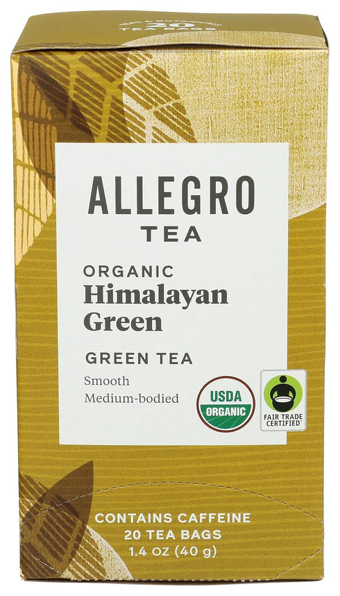 Allegro Tea, Organic Himalayan Green Tea Bags, 20 ct...