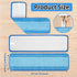 4 PCS Replacement Mop Pads, Microfiber Cleaning Mop Compatible with Bona Mop, Washable & Reusable Mop Refill Pads for Hardwood Floor,18 Inch, Blue...