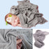 SPOKKI 4 Pcs Newborn Photography Props Outfits- Baby Long Ripple Wrap and Toddler Swaddle Blankets Photography Mat with Cute Headbands for Infant ...