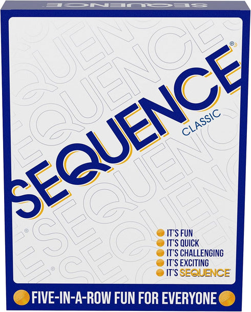 SEQUENCE- Original SEQUENCE Game with Folding Board, Cards and Chips by Jax ( Packaging may Vary ) White, 10.3" x 8.1" x 2.31"...