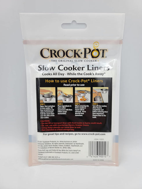 3-7 Quart Premium Crock Pot Slow Cooker Liners 13 IN X 20 IN (Total of 12 with 2 Packages of 6 Each)...