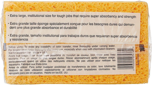 3M Extra Large Commercial Sponges C41 7456-T, 7-1/2" x 4-3/8" x 2-1/16",...