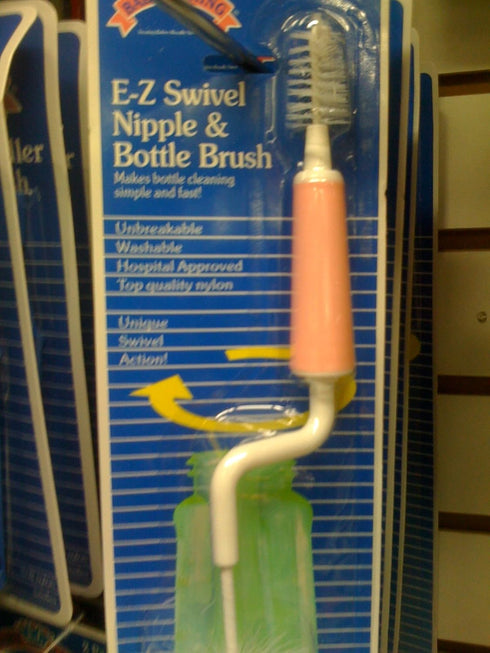 Baby King E-Z Swivel Nipple & Bottle Brush Color May Vary, 1 Count...