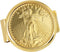 American Coin Treasures Gold Tone Coin Money Clip - Tribute To $20 1933 Saint Gaudens Double Eagle Gold Piece MoneyClip - Holder...